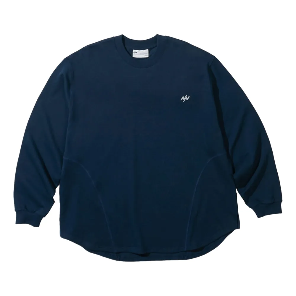 NINE POINT NINE NEPTUNE LONG SLEEVES TEE-NAVY