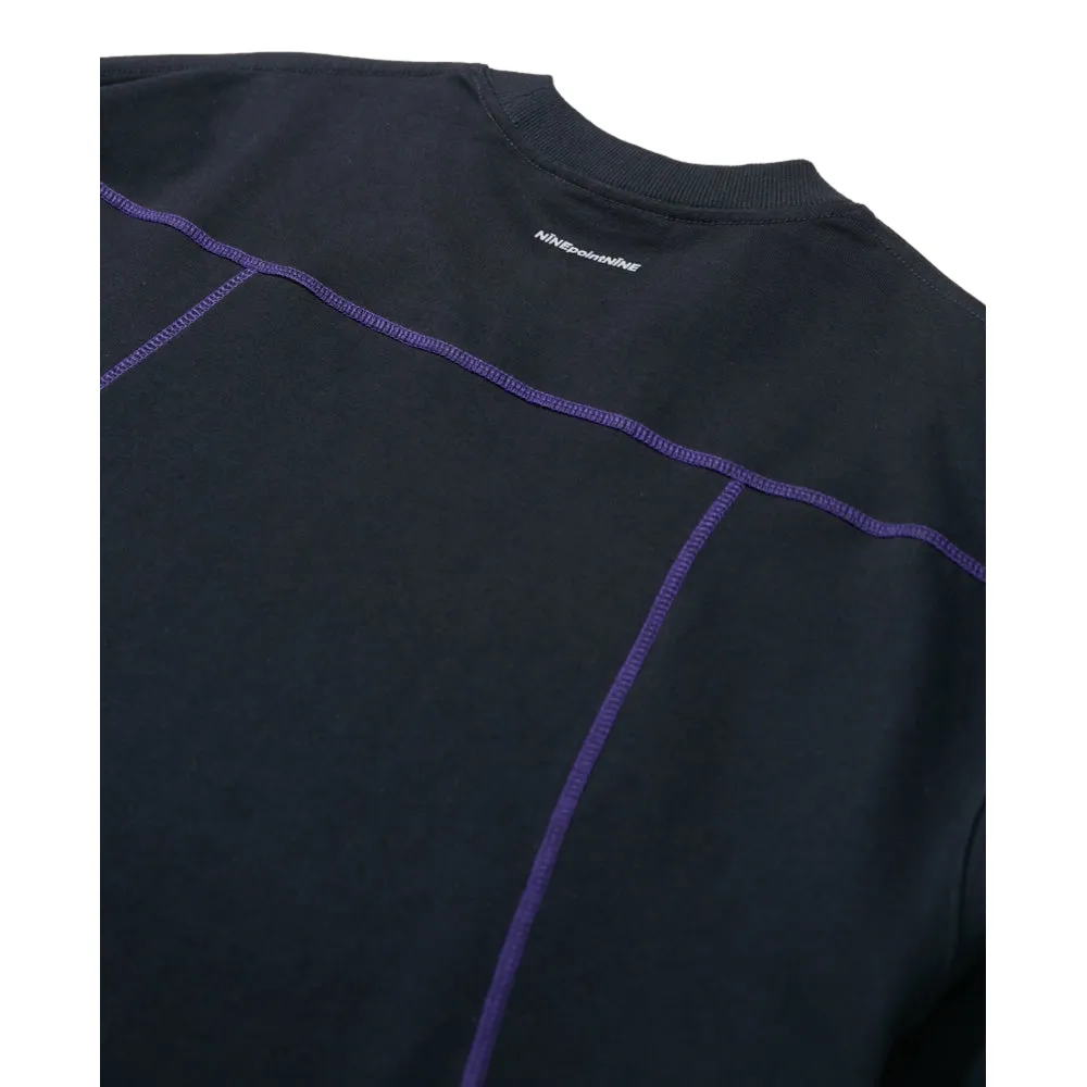 NINE POINT NINE NEPTUNE LONG SLEEVES TEE-NAVY