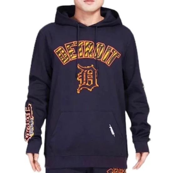 Pro Standard Detroit Tigers Animal Print Dk Po Hoodie (Midnight) LDT5312699