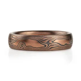 Redwood Forest Mokume Band