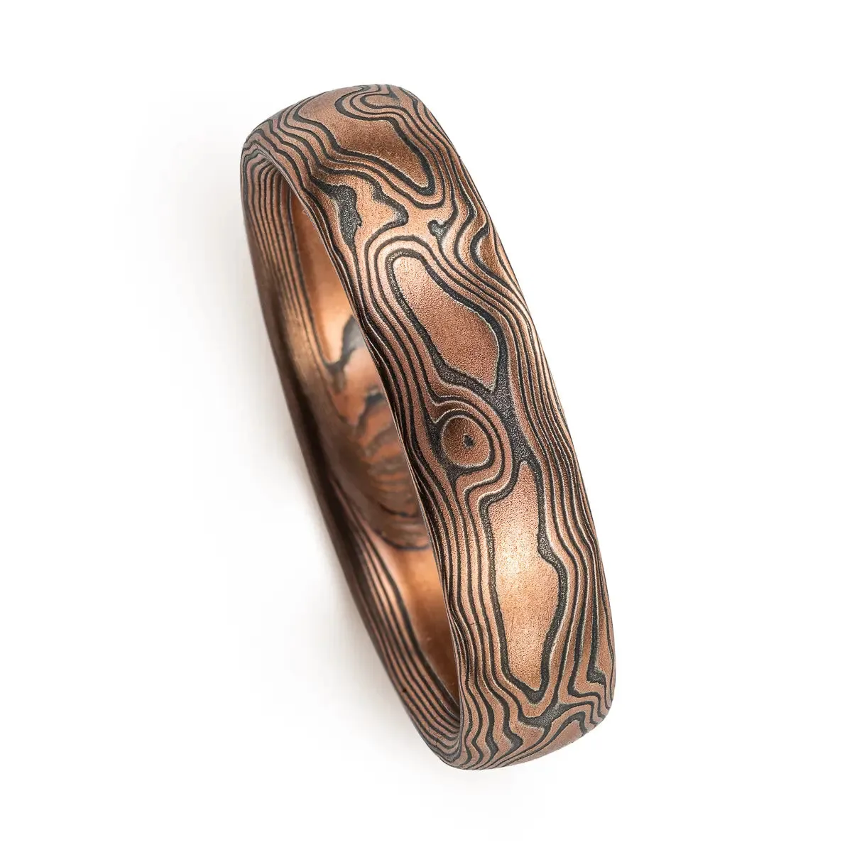 Redwood Forest Mokume Band