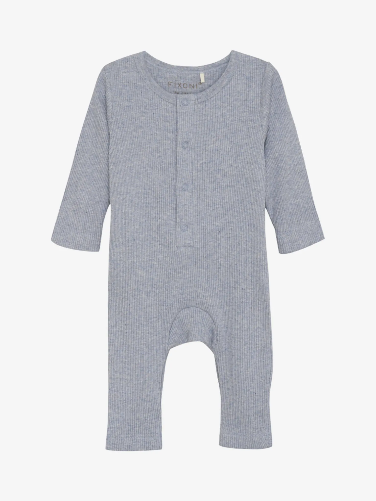 Romper LS Rib - Gray Dawn