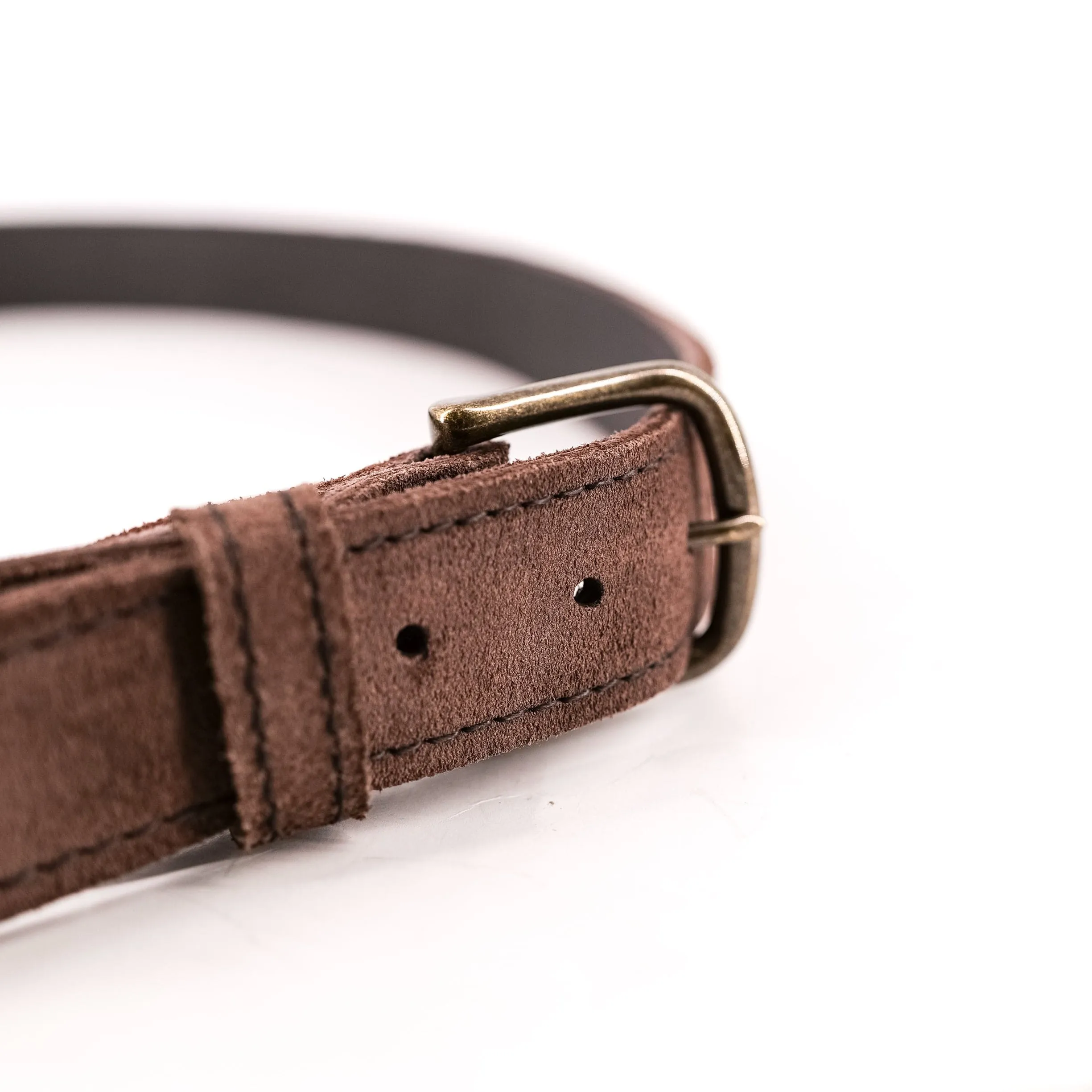 Rough Mocha Leather Belt