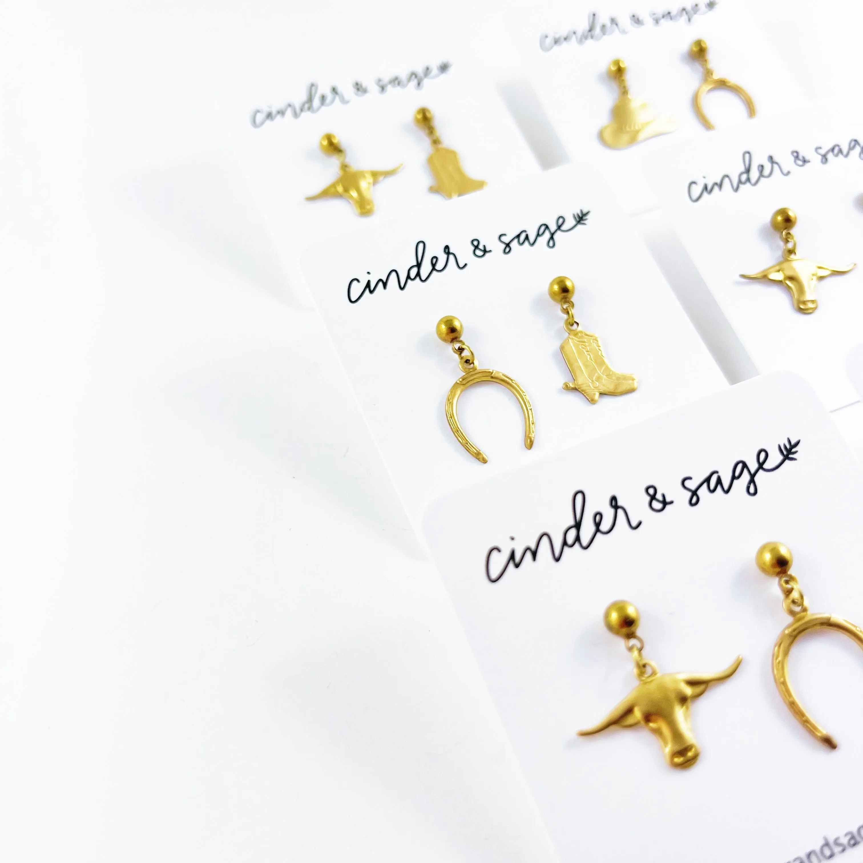 “Saddle Up” Earrings - Gold