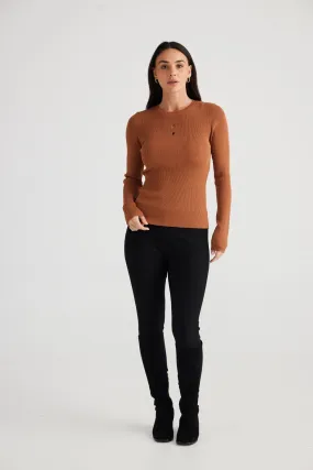 Salsa Knit Top (Pecan)