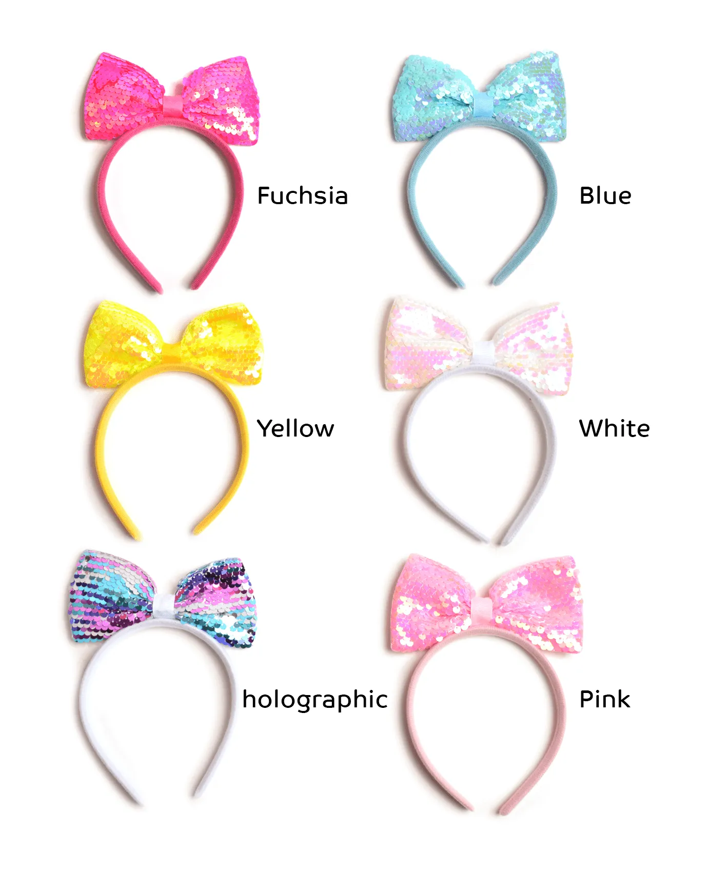 Sequin Bow Headband