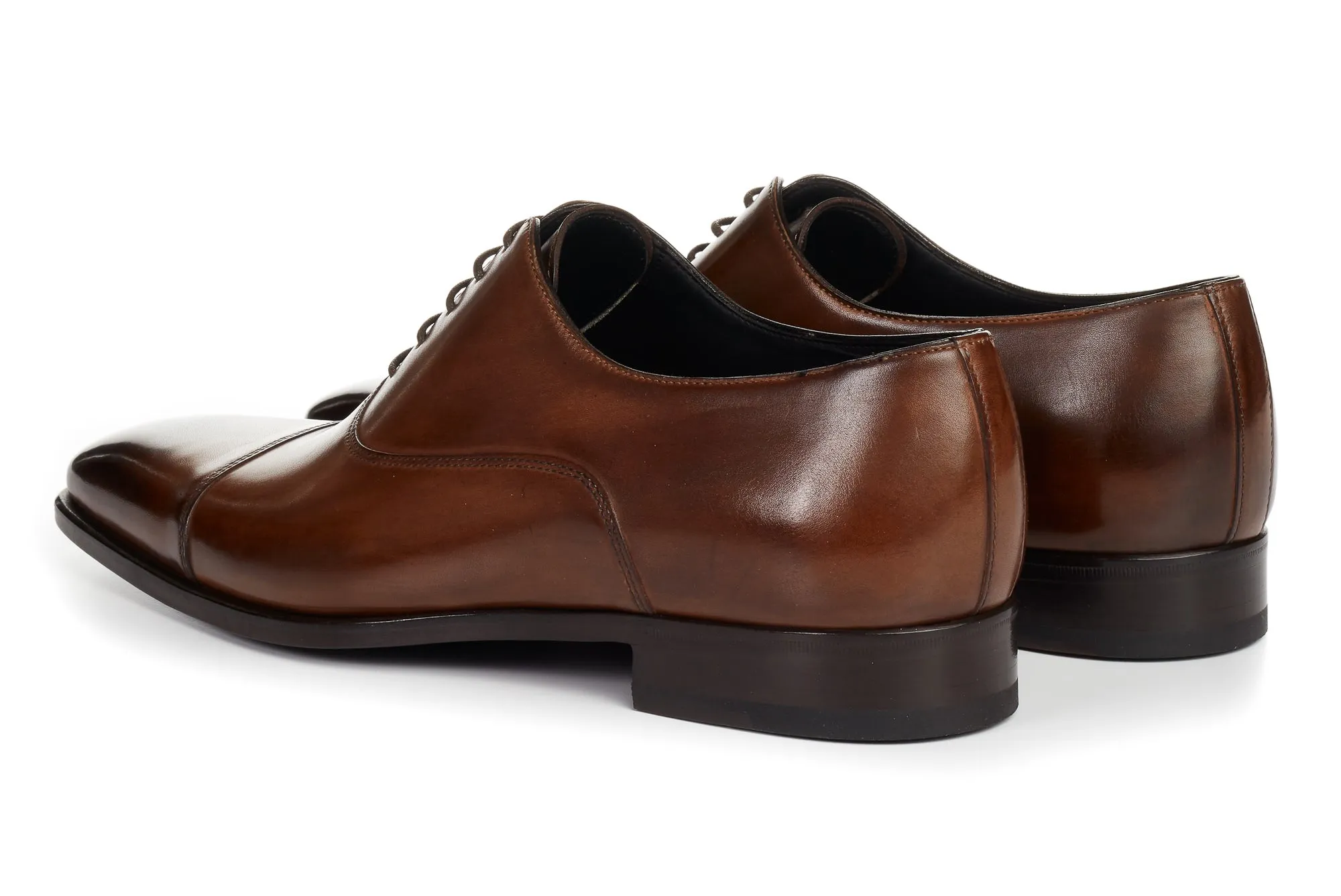 The Cagney III Cap-Toe Oxford - Marrone