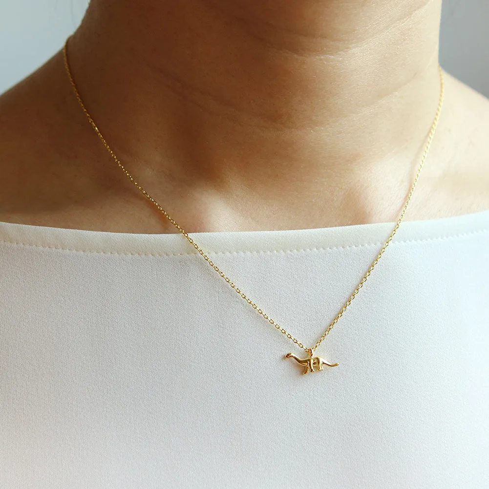 Tiny Brachiosaurus Necklace