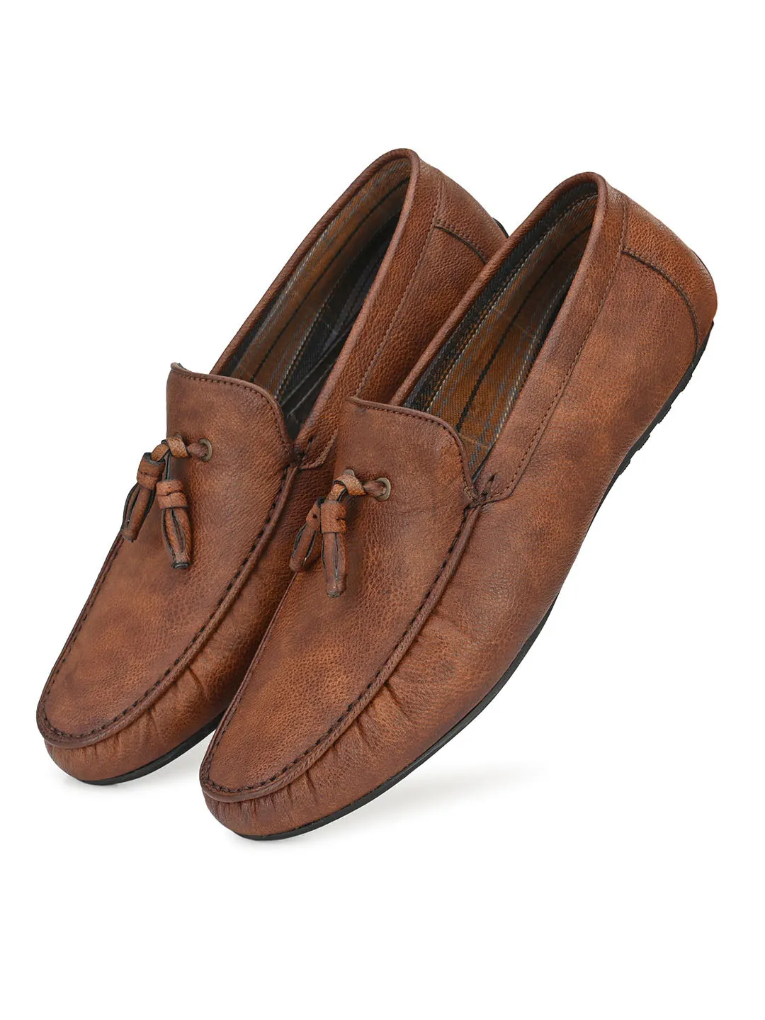 Urbane Brown Tassel Loafers