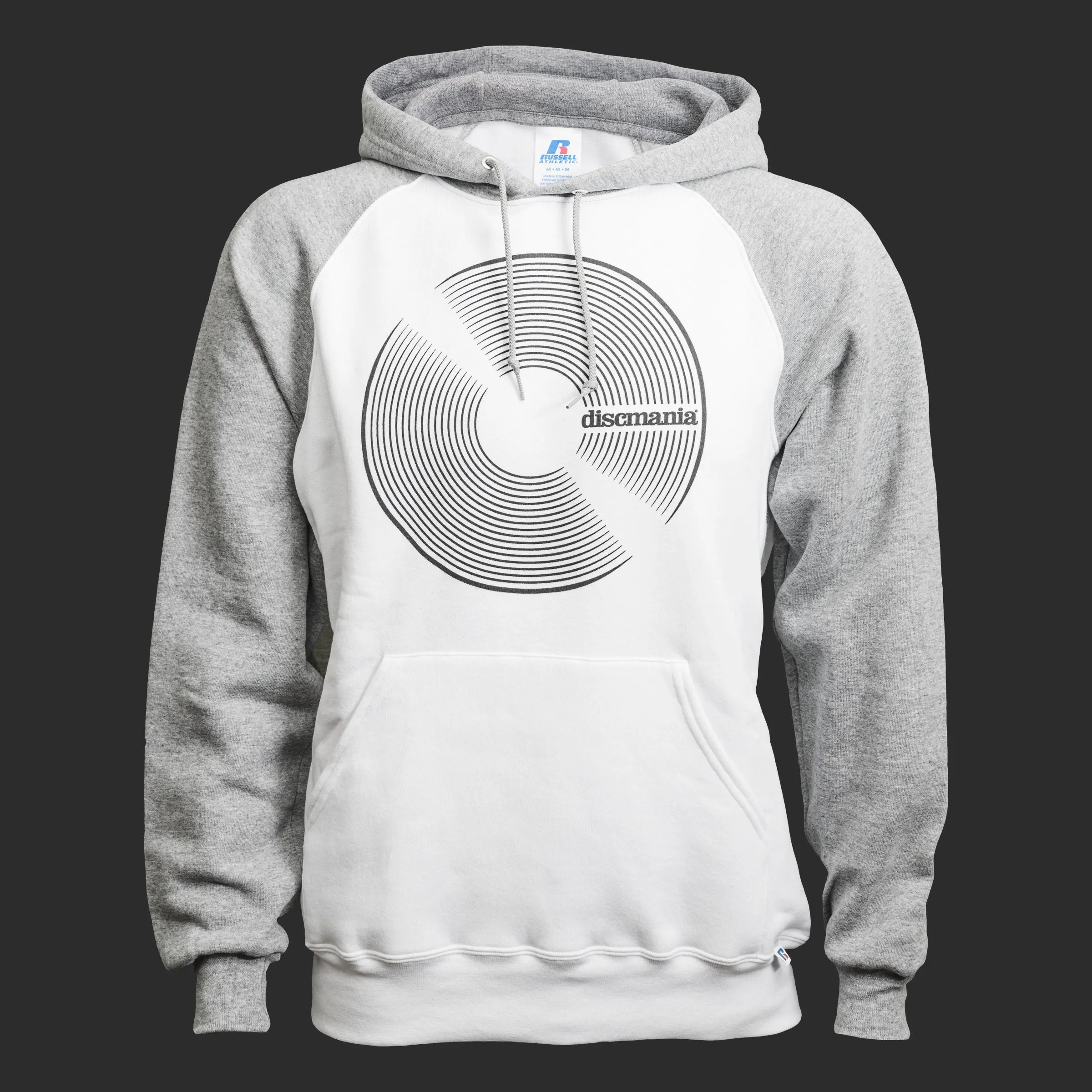 Vinyl Raglan Hoodie (White/Grey)