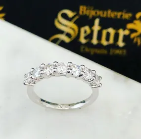 White gold semi eternity WEB033